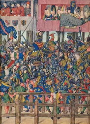 End of the Tournament at Bruges, March 11, 1392, c15th century, 1937