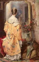Young Woman Before a Mirror