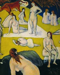 Bathers with the Red Cow