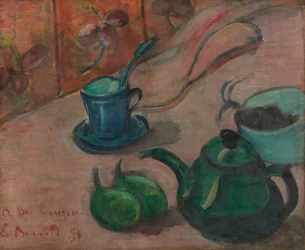 Still Life with Teapot, Cup and Fruit