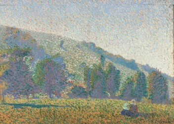 Two Breton women in a meadow