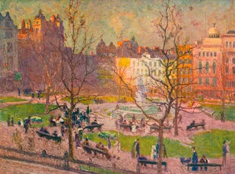 March Sunshine, Leicester Square