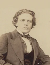 Portrait of the composer Anton Rubinstein, ca 1860-1870