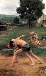 Wrestling, 1889