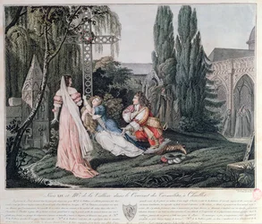 Louis XIV in Pursuit of Louise de la Valliere at the Carmelite Convent at Chaillot