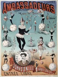 Johnsonlee, balancer, at the Ambassadeurs - Poster by Lévy, late 19th century