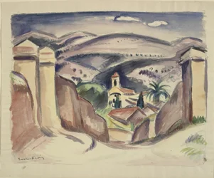 Entrance to Cassis, also called the Church Tower in Cassis