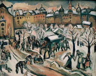 Snow in Munich