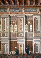 Interior of the Mosque of Khosne Ahmed el-Bordeyny