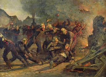 Death of Lt. Col. Froidevaux (1850-87) of the Paris Fire Brigade, 1887