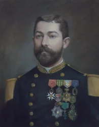 Portrait of Emile Commander Duboc, hero of the conquest of Tonkin