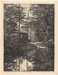 Farm and Hay Barn by the Water