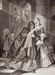 The Escape of Lord Nithsdale from the Tower, from `Illustrations of English and Scottish History