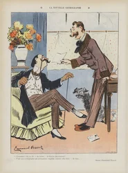 The New Spelling. Illustration for Le Rire