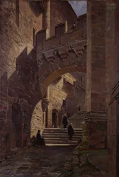 Mont Saint-Michel, Fortified Gate in the Abbey