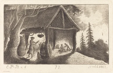The Shed with Children Fighting
