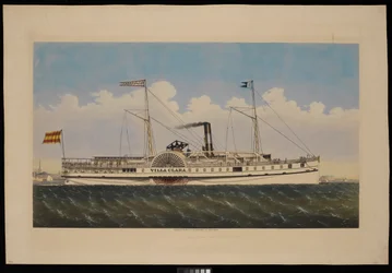 S.S. Villa Clara with View of New York