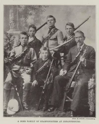 A Boer Family of Sharpshooters at Johannesburg