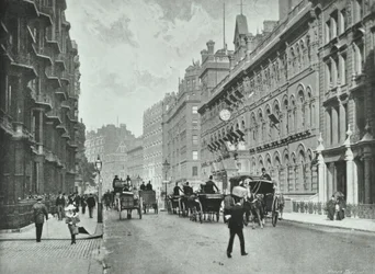 Army and Navy Stores, Victoria Street, Westminster: looking east by Francis Street, 1895