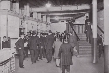 At the Bank Station of the Central London Railway, Entrance