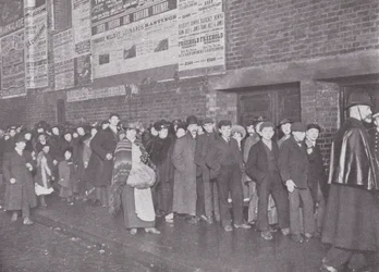 At the Gallery Door of the Standard Theatre, Shoreditch