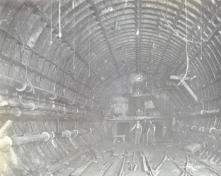 Blackwall Tunnel: Two Men Stand in the Air Lock, 1894