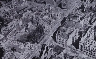 Bombed ruins of Berlin, Germany, World War II