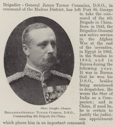 Brigadier-General Turner Cummins, DSO, Commanding 4th Brigade for China