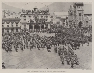 Cape Town bidding Farewell to Canadian and Australian Troops