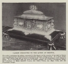 Casket Presented to the Queen at Bristol
