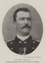 Colonel Garioni, commanding Italian Troops for China