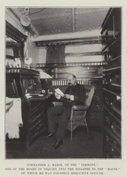 Commander A Marix, of the Vermont, One of the Board of Inquiry into the Disaster to the Maine, of which he was formerly Executive Officer