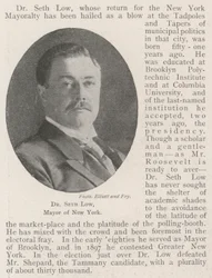 Dr Seth Low, Mayor of New York