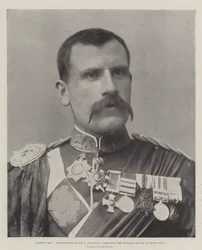 Fighting Mac, Major-General Hector A Macdonald, commanding the Highland Brigade in South Africa