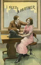 Flirting Typist
