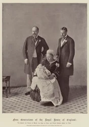 Four Generations of the Royal House of England, the Queen, the Prince of Wales, the Duke of York, and Prince Edward Albert of York