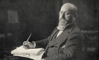 Henry James (1843-1916) in his study
