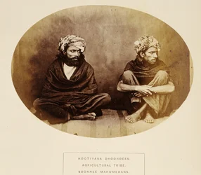 Hootiyana Dhoondees, Agricultural Tribe, Soonnee Mahomedans, Mooltan, from The People of India, by J. Forbes Watson, published 1868