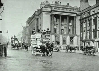 Horse buses in Waterloo Place, 1895