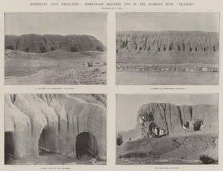 Kimberley Cave Dwellings, bomb-proof shelters dug in the diamond mine tailings