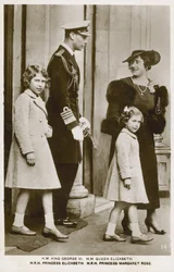 King George VI and Queen Elizabeth with Their Daughters, Princesses Elizabeth and Margaret