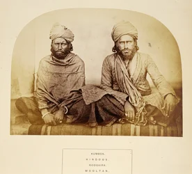 Kumbos, Hindoos, Googaira, Mooltan, from The People of India, by J. Forbes Watson, published 1868