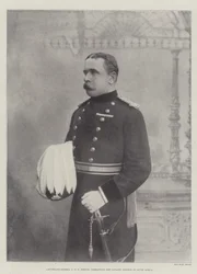 Lieutenant-General J D P French, commanding the Cavalry Division in South Africa
