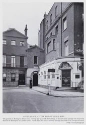 London: Savile Place, at the end of Savile Row