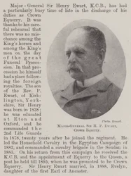 Major-General Sir H P Ewart, Crown Equerry