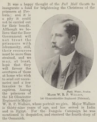 Major W R P Wallace, 1st Gloucestershire Regiment (Prisoner)