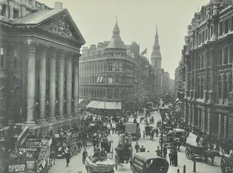 Mappin and Webb, Cheapside, from Mansion House looking west, City of London, 1895
