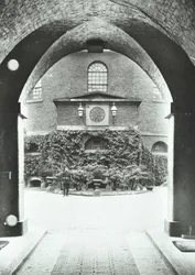 Millbank Prison: chapel through archway