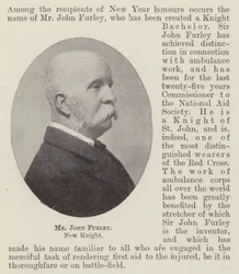 Mr. John Furley, New Knight