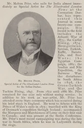 Mr. Melton Prior, Special Artist of The Illustrated London News for the Indian Durbar